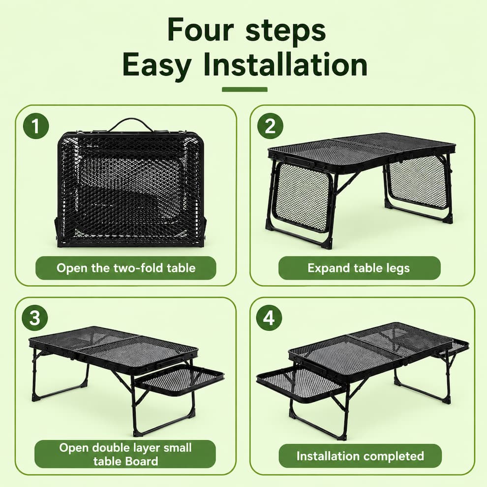 Outdoor folding table - view 3
