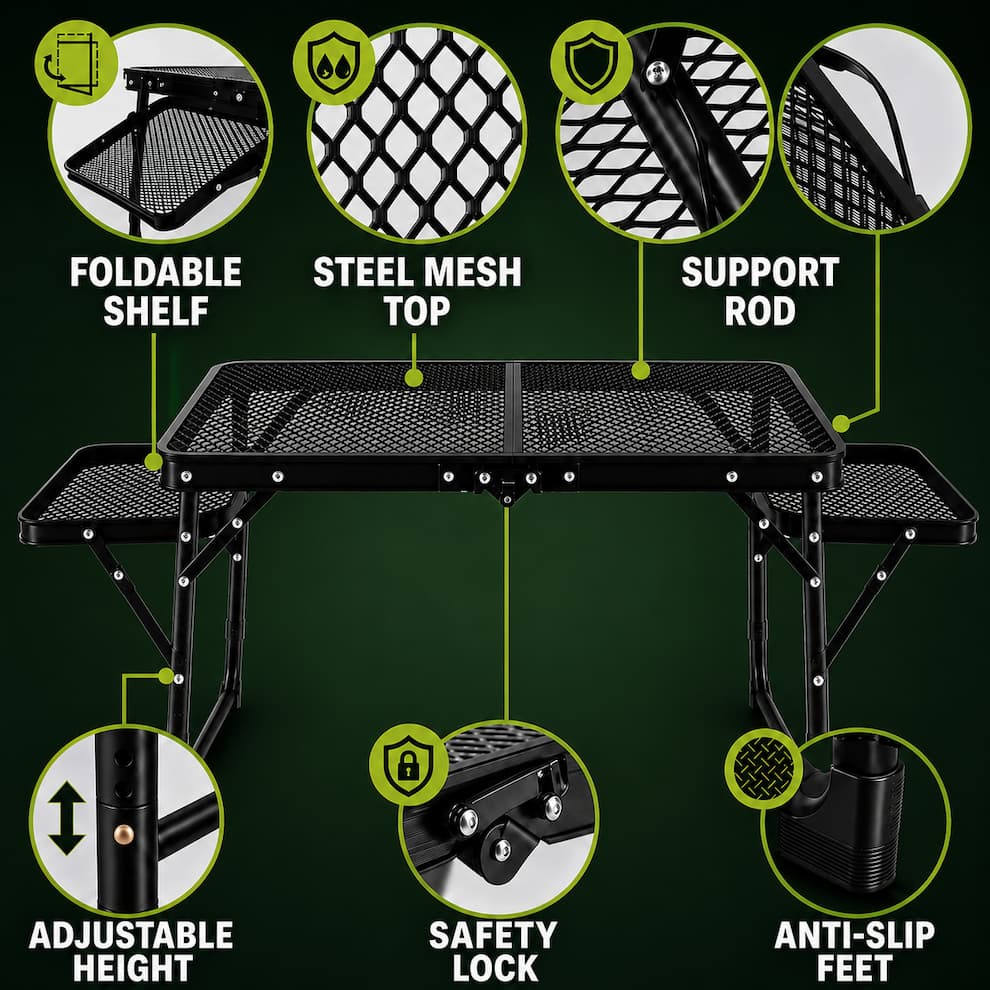 Outdoor folding table - view 4