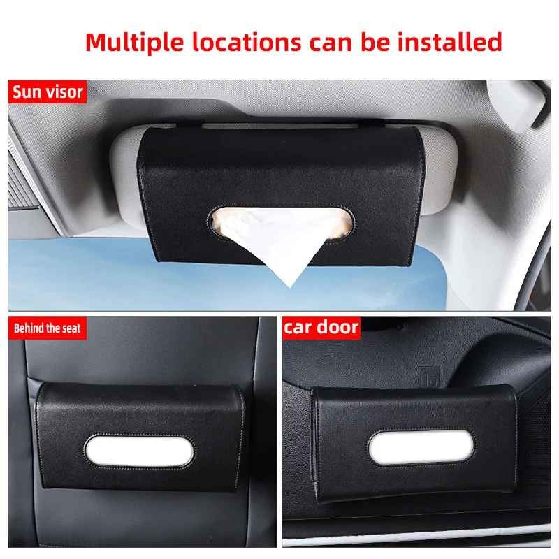 Car Leather Tissue Box - view 5
