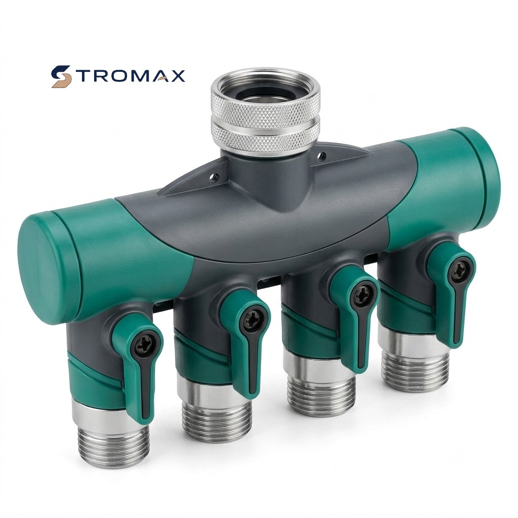 4-Way Garden Hose Splitter