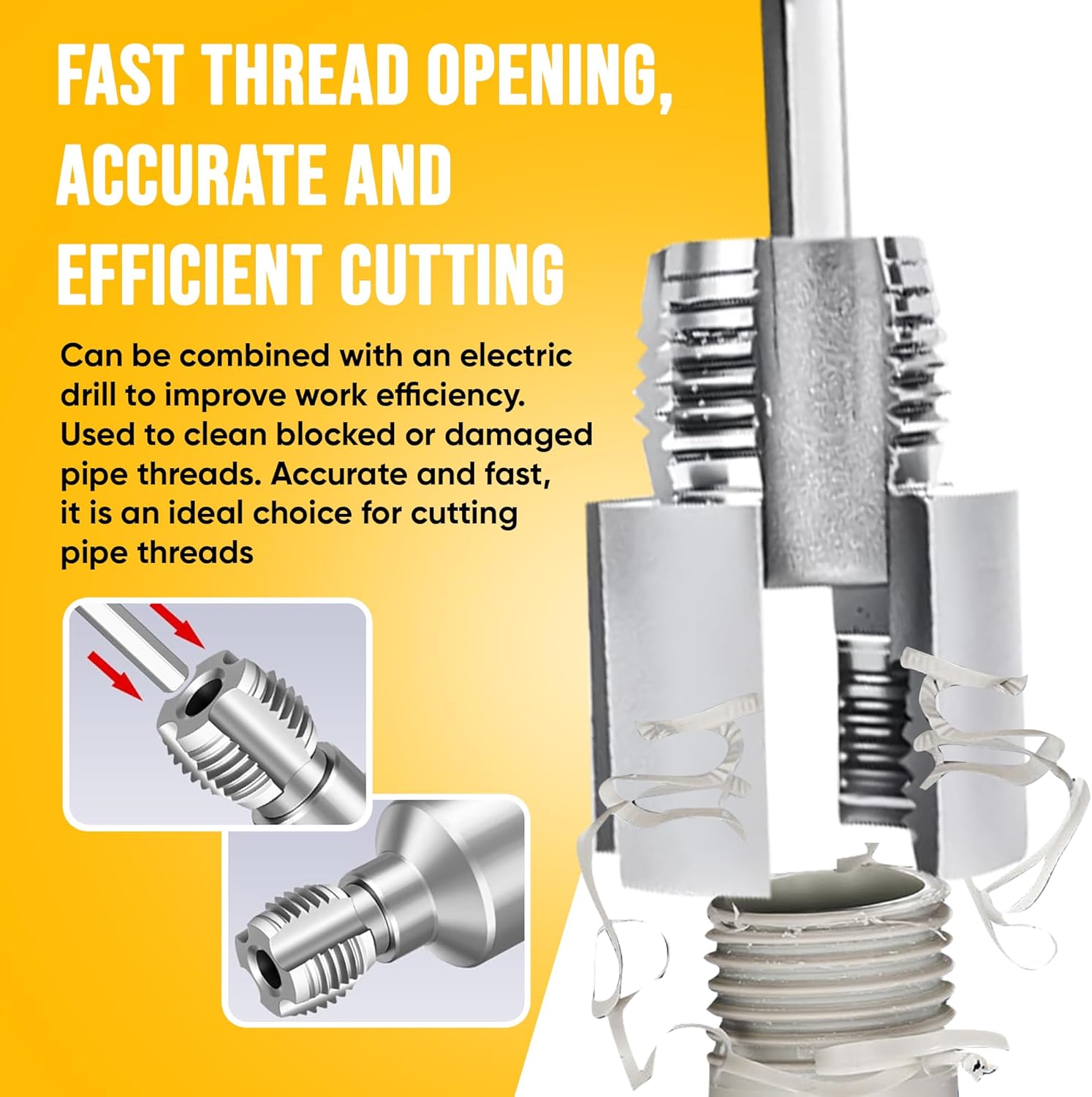 Dual‑Function Pipe Threading Tool - view 4