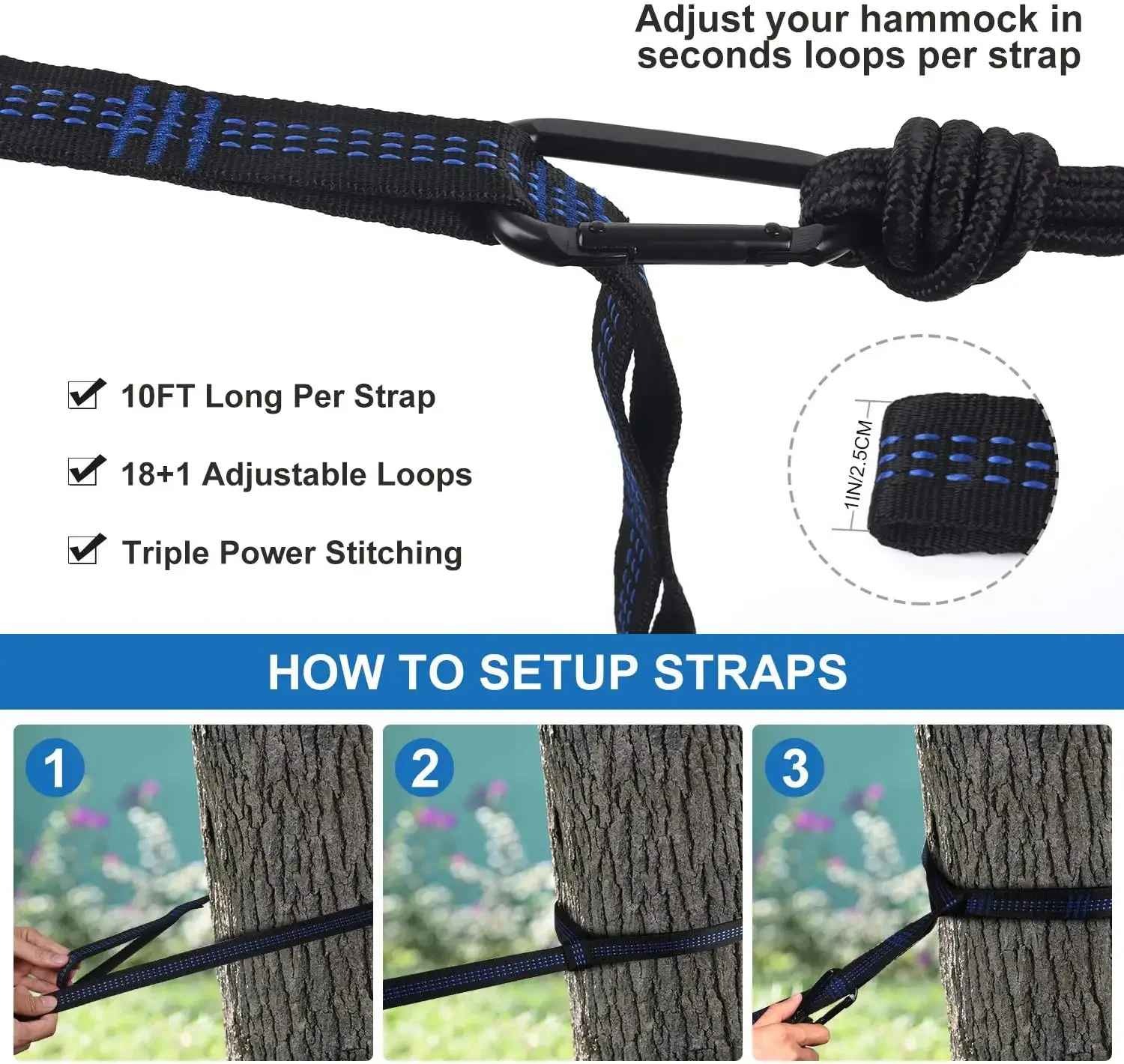 Camping Hammock Outdoor Portable Relaxation - view 2