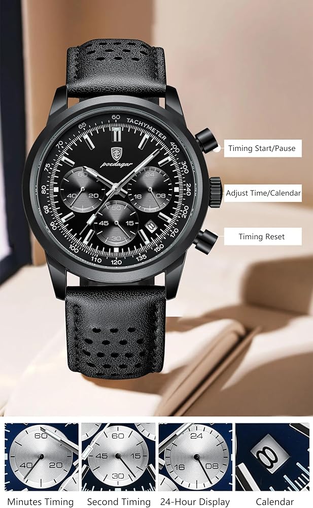 Poedagar Men's Chronograph Watch - view 3