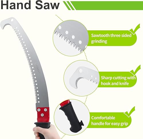 Telescopic Pole Saw for Pruning High Branches and Cutting Wood - view 3
