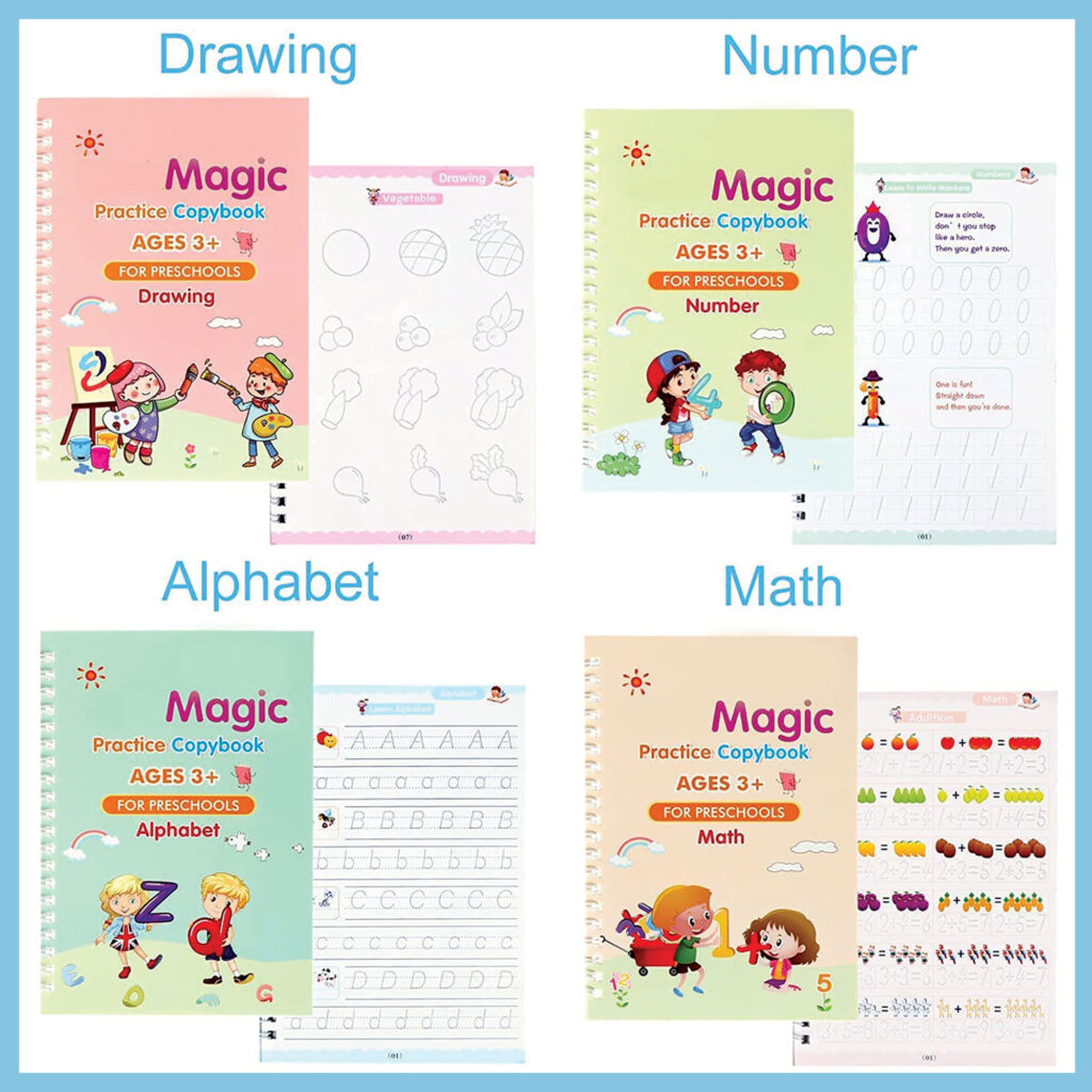 Magic Reusable Calligraphy Practice Copybook for Preschoolers - view 2
