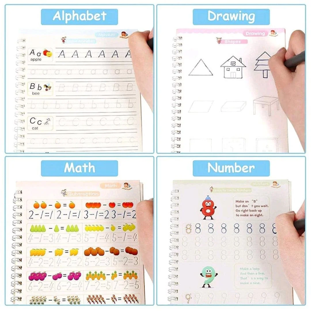 Magic Reusable Calligraphy Practice Copybook for Preschoolers - view 3