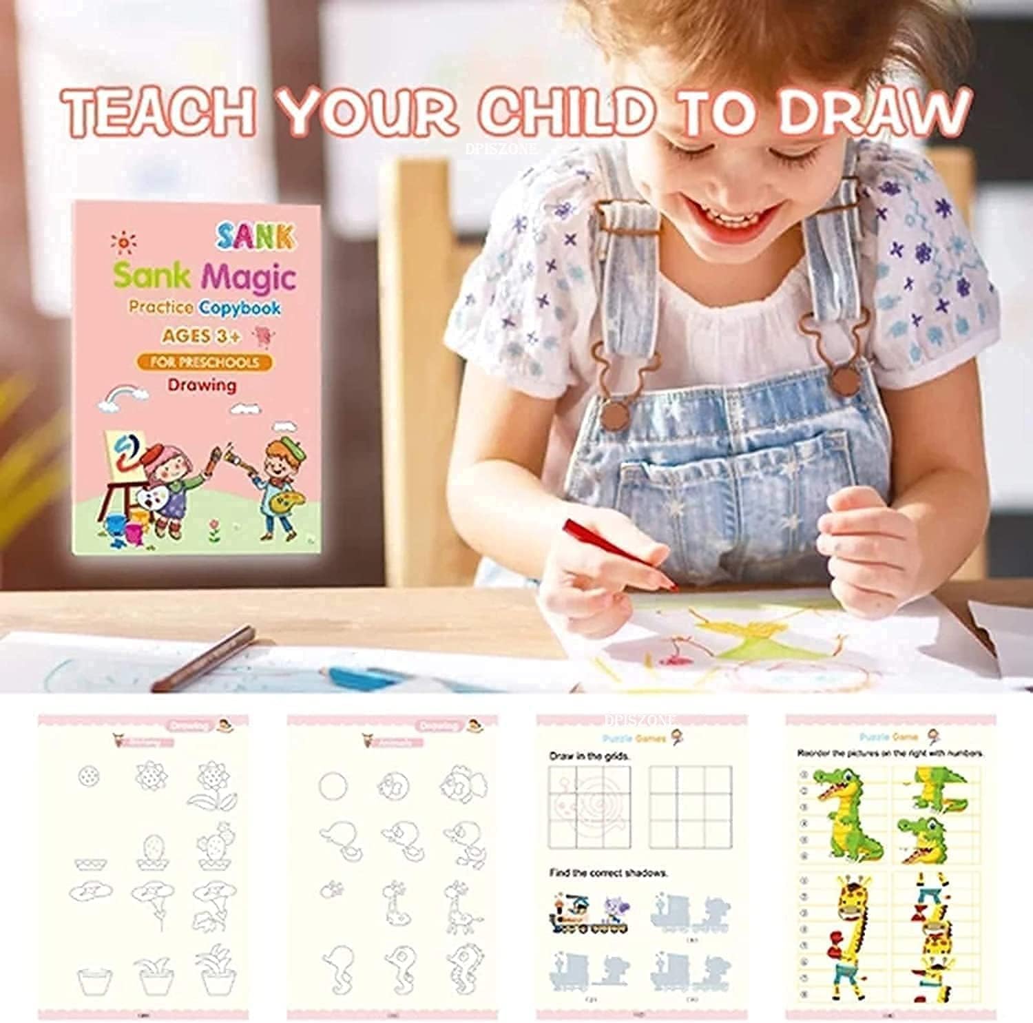 Magic Reusable Calligraphy Practice Copybook for Preschoolers - view 5