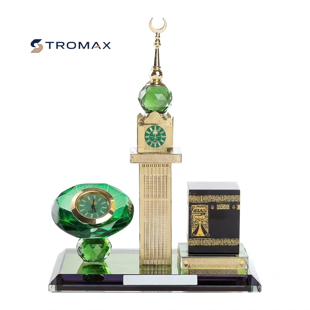 Luxury Crystal Makkah Clock Tower Ornament