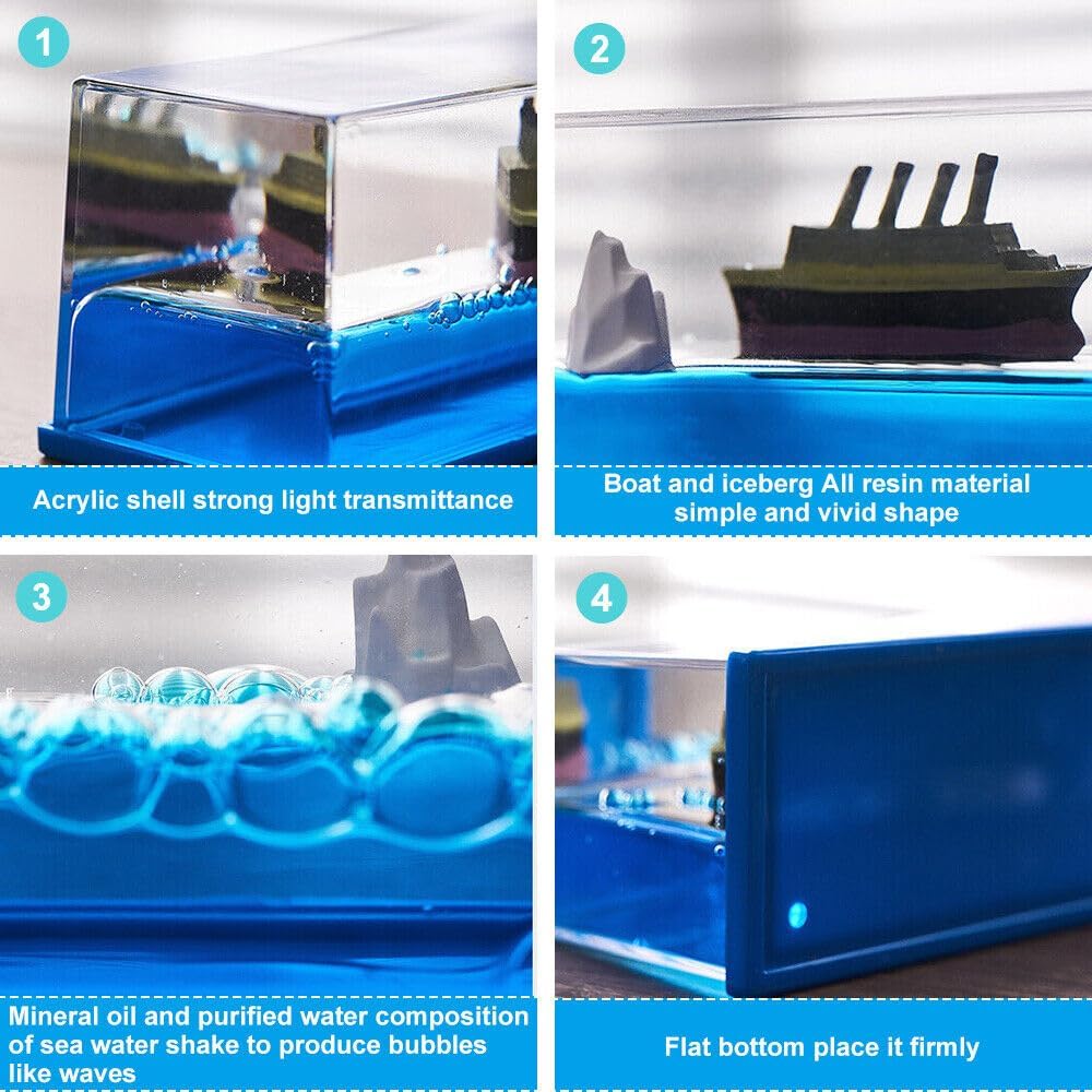 Cruise Ship Fluid Drift Bottle Decoration - view 2