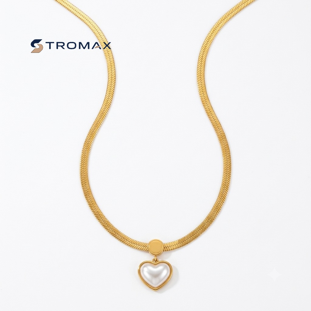 Heart Shaped Pearl Necklace