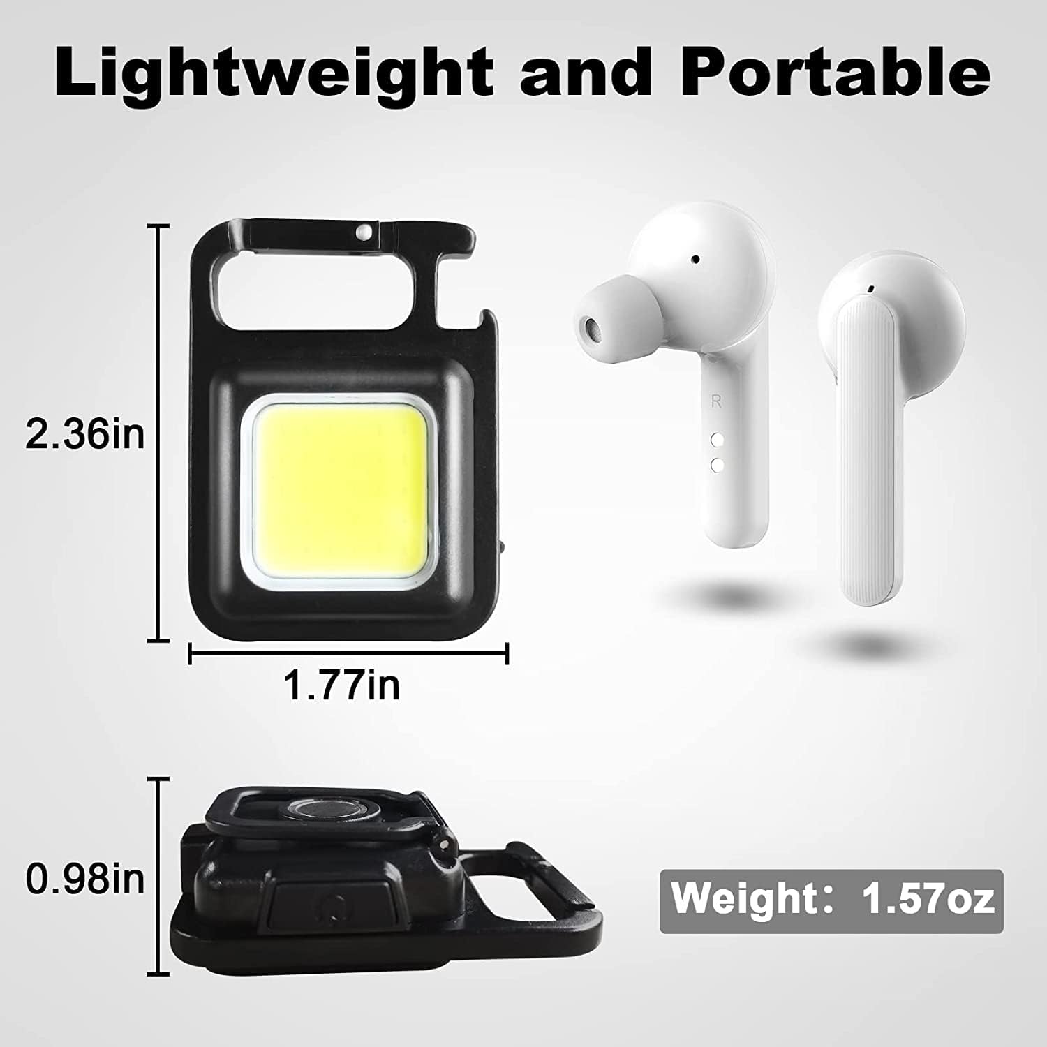 COB Rechargeable Keychain Light - view 4