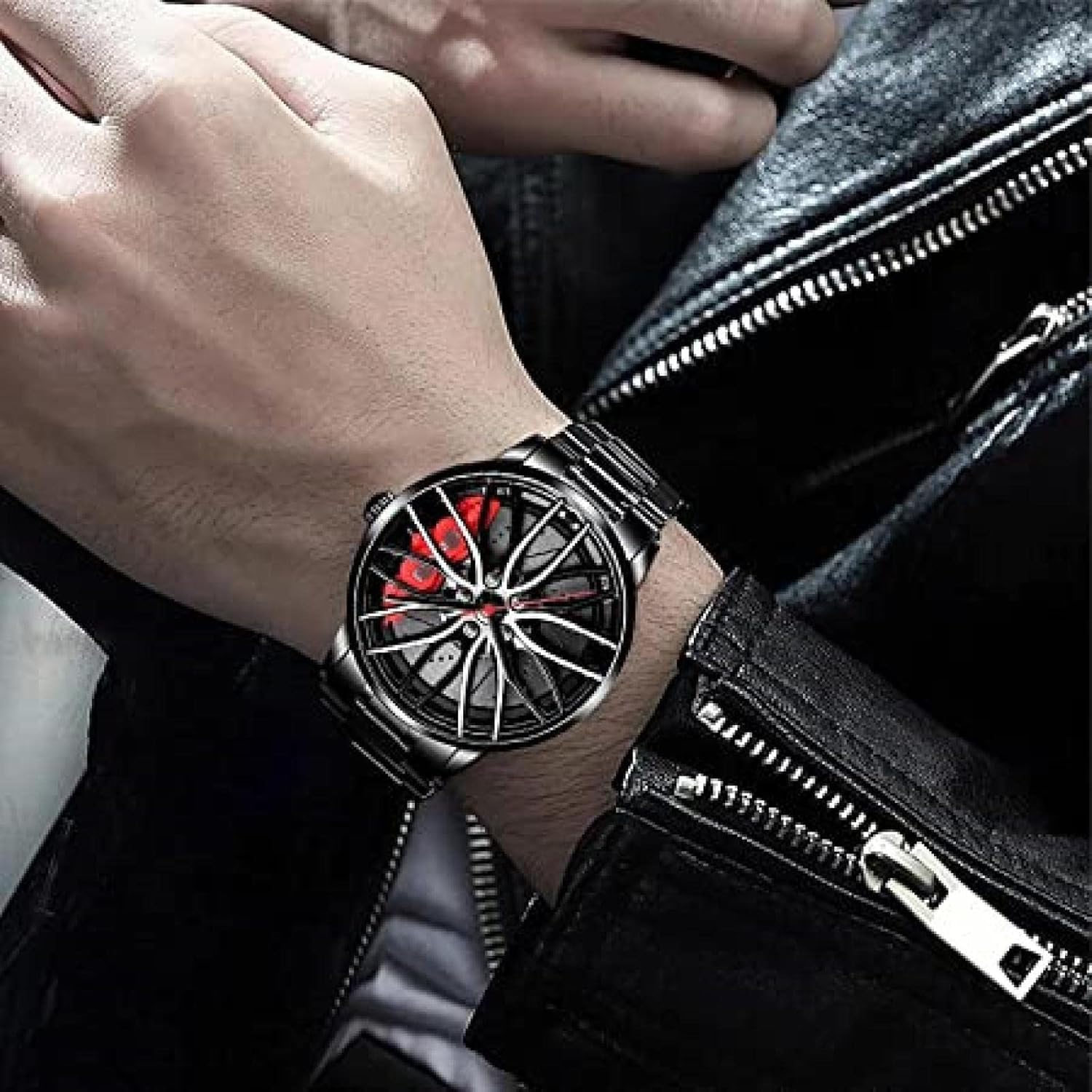 Car Wheel Rim Hub Men's Watch - view 2