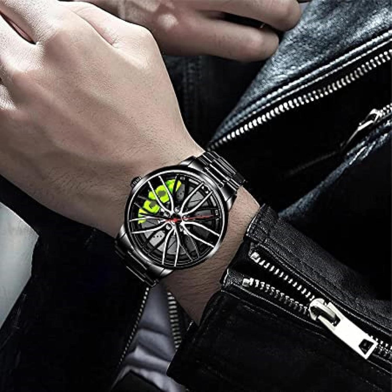 Car Wheel Rim Hub Men's Watch - view 3