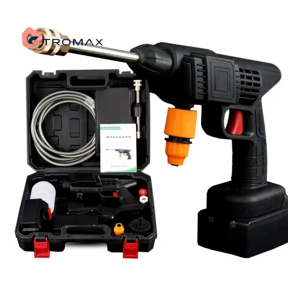 Portable Cordless Pressure Washer / High Pressure Car Washer Gun 48V