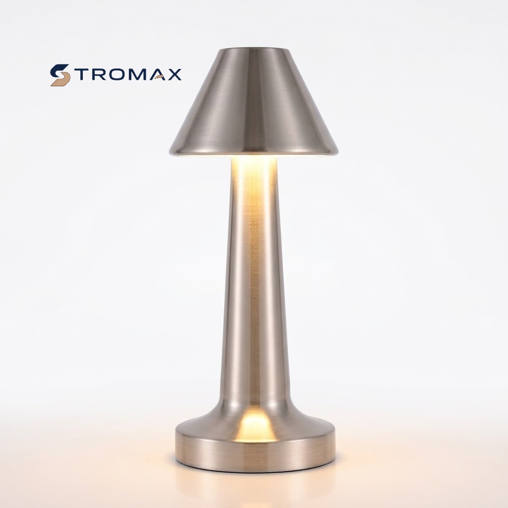 Lampe de table vintage en métal
